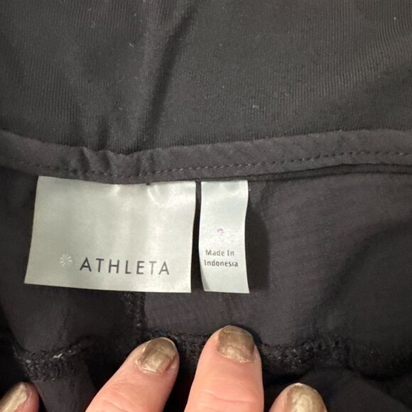 Athleta Black Recycled Nylon Jogger Pants | Size 2 - Picture 11 of 11
